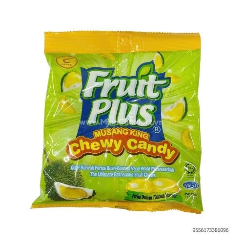Kẹo mềm Fruit Plus hương sầu riêng 100g Kẹo mềm Fruit Plus hương sầu riêng 100g