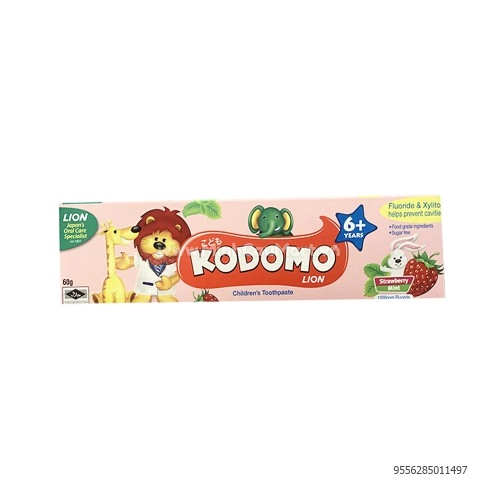 Kem Đánh Răng Kodomo Lion 60G Dâu Tây 