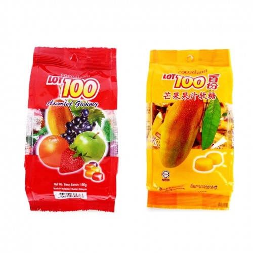 Kẹo dẻo LOT 100 Gummy Malaysia 150g 