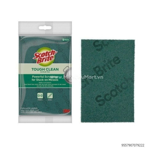 Sét 5 cước rửa chén 150*100mm Scotch Brite 3M Sét 5 cước rửa chén 150*100mm Scotch Brite 3M
