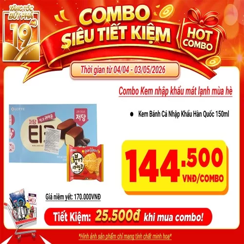 Combo Kem nhập khẩu mát lạnh mùa hè                                                                                                                                                                                                                       