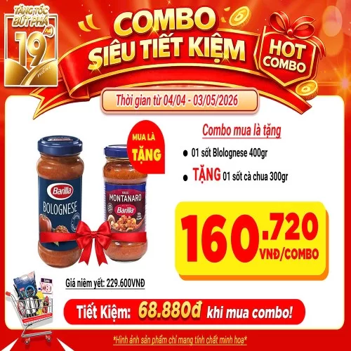 Mua 1sốt Blolognese 400gr tặng 1 sốt cà chua 300gr                                                                                                                                                                                                        