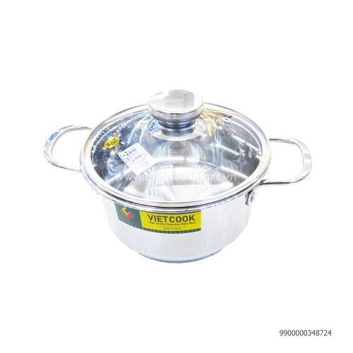 Nồi bếp từ VC nắp kính 18-3 đáy Nồi bếp từ VC nắp kính 18-3 đáy