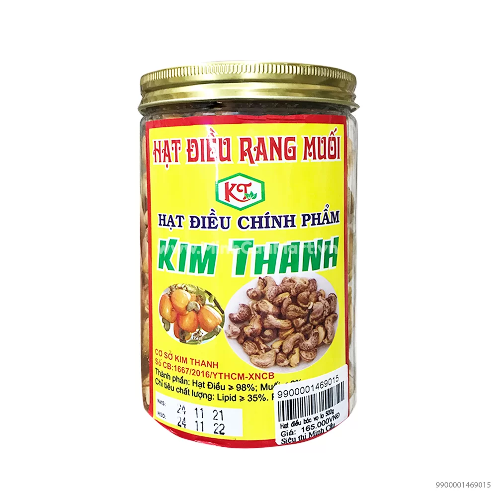 Hạt Điều Rang Muối Kim Thanh 500g
