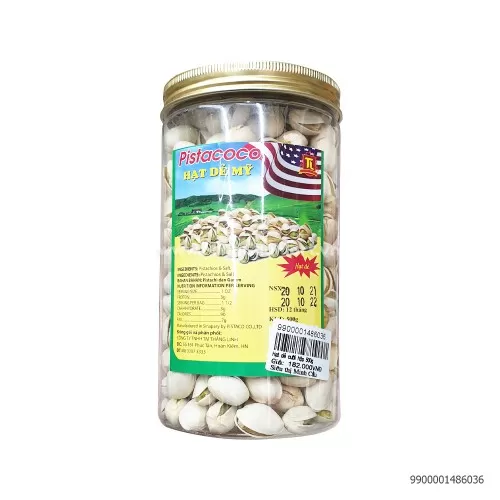 Hạt Dẻ Cười Mỹ Pistacoco Hộp 500g