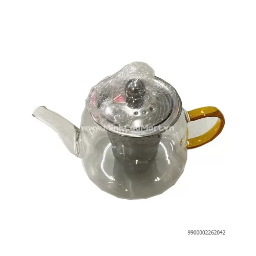 Bình trà thủy tinh nắp inox 600 ml H 60