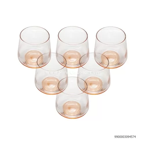 Bộ 6 cốc 3611 hổ phách,VV Bộ 6 cốc 3611 hổ phách,VV