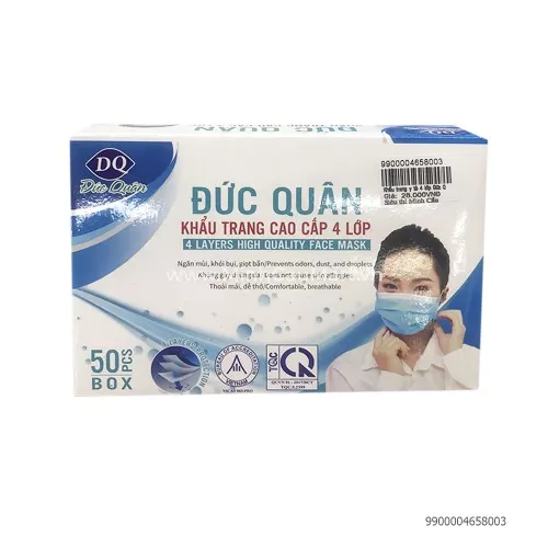 Khẩu Trang Y Tế 4 Lớp Đức Quân 