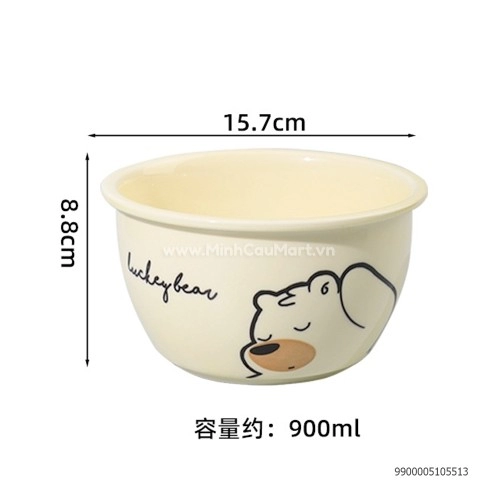 Bát sứ in hình gấu bear Bát sứ in hình gấu bear