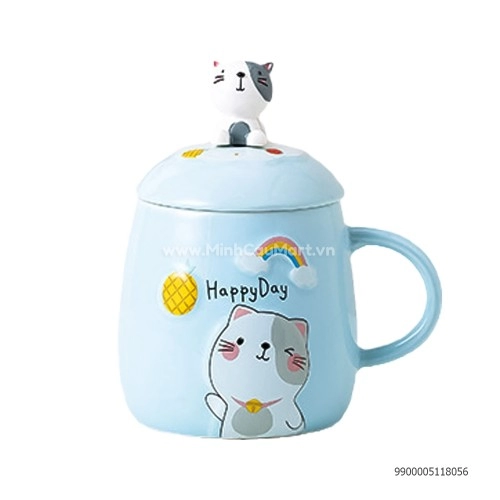 Ca sứ có nắp đẹp các hình 450ml XL1085 Ca sứ có nắp đẹp các hình 450ml XL1085