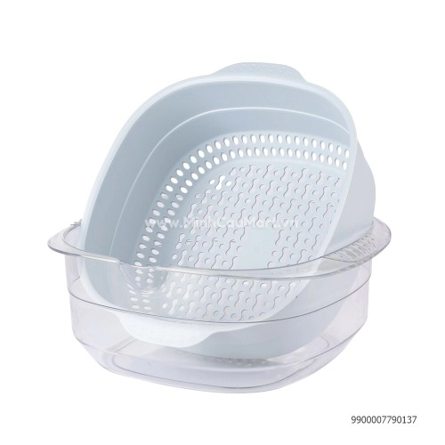 Bộ chậu rổ Nhật vuông 2338