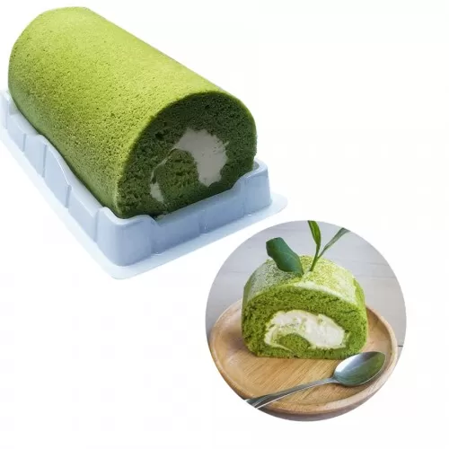 Bánh bông lan cuộn vị mát cha  Bánh bông lan cuộn vị mát cha