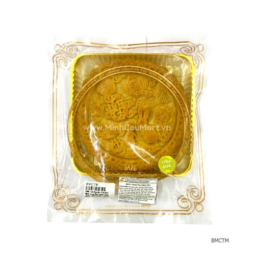 Bánh Trung Thu Mochi Trứng Muối Cốm Dừa 300g Bánh Trung Thu Mochi Trứng Muối Cốm Dừa 300g