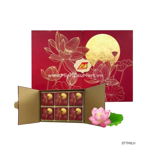 Hộp quà trung thu 6 bánh Minh Nguyệt Liên Hoa                                                                                                                                                                                                              Hộp quà trung thu 6 bánh Minh Nguyệt Liên Hoa