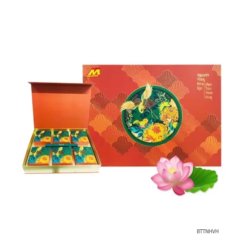 Hộp quà trung thu 6 bánh Nguyệt Hạc Vinh Hoa                                                                                                                                                                                                               Hộp quà trung thu 6 bánh Nguyệt Hạc Vinh Hoa