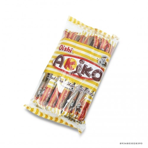 Bánh Ống Oishi Akiko Vị Socola 160Gr Bánh Ống Oishi Akiko Vị Socola 160Gr