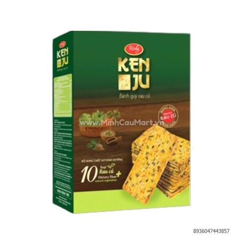 Bánh Quy Richy Kenju Rau Củ Hộp 288g Bánh Quy Richy Kenju Rau Củ Hộp 288g