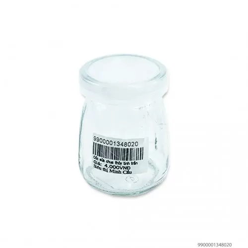 Cốc Sữa Chua Thủy Tinh Trắng