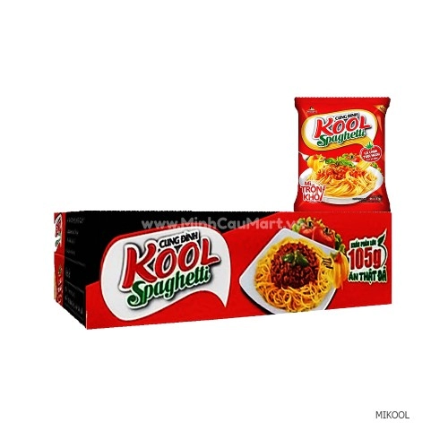 Thùng 30 gói mì trộn Cung Đình Kool spaghetti  Thùng 30 gói mì trộn Cung Đình Kool spaghetti