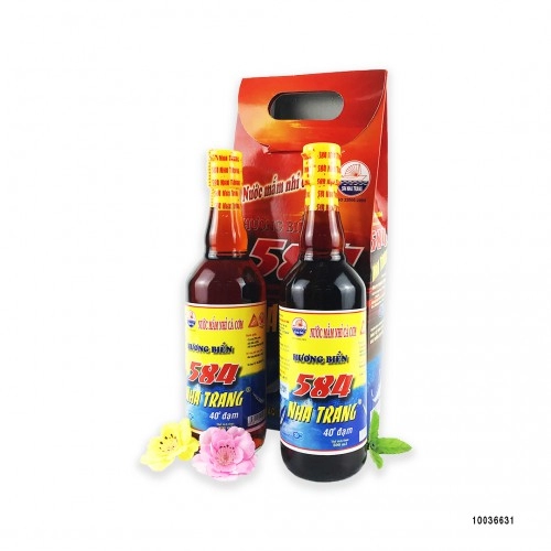 Nước Mắm Cá Cơm 584 Nha Trang 40 Độ 2 Chai 500mlx2