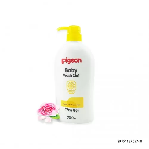 Sữa Tắm Gội Pigeon 2 Trong 1 Tinh Chất Hoa Hướng Dương Dành Cho Da Nhạy Cảm 700ml Sữa Tắm Gội Pigeon 2 Trong 1 Tinh Chất Hoa Hướng Dương Dành Cho Da Nhạy Cảm 700ml