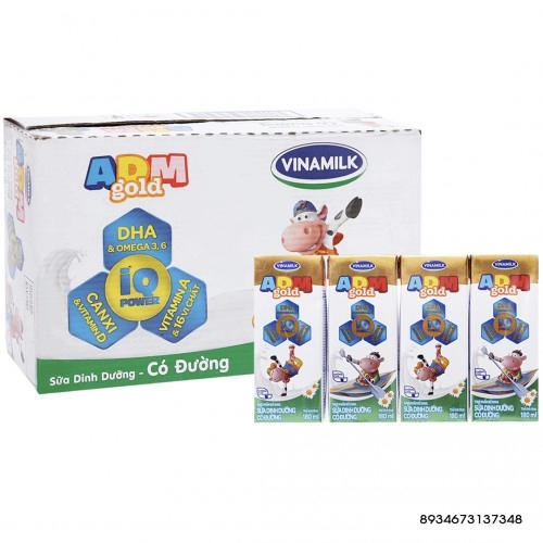 Sữa Tươi ADM Milk - Vinamilk Có Đường 180ml