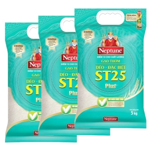 Gạo thơm dẻo ST25 Plus 5kg
