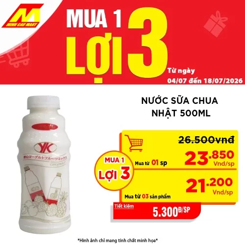 Nước sữa chua nhật 500ml