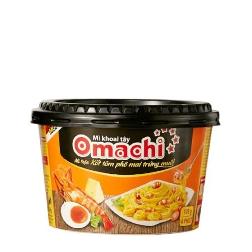 Mì OMACHI trộn tô phô mai trứng muối                                                                                                                                                                                                                      