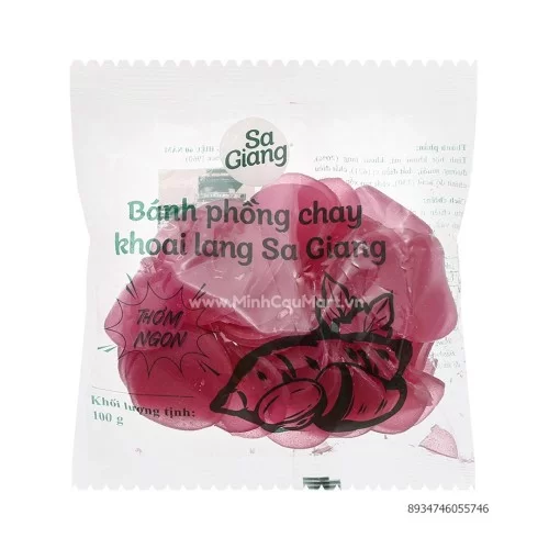Bánh phồng tôm khoai lang chay Sa Giang 100gr