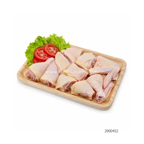 Gà ta tươi bỏ cổ đầu - chặt miếng