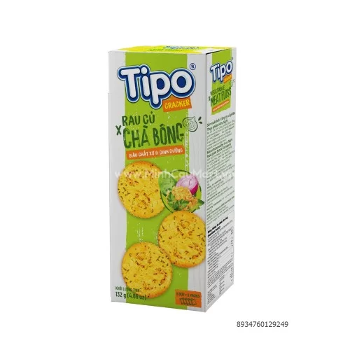 Bánh Tipo rau củ chà bông 132g                                                                                                                                                                                                                            
