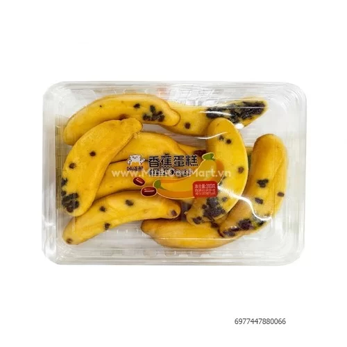 Bánh bông lan chuối nhân đậu đỏ 280gr
