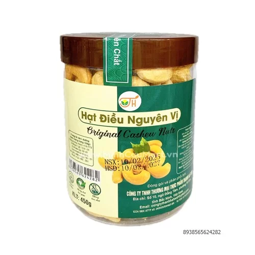 Hạt Điều Nguyên Vị Thanh Hà Food 450g