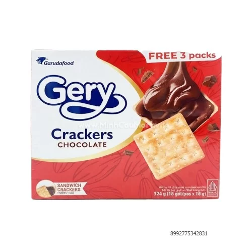 Bánh Quy Gery Crackers Vị Socola 324g