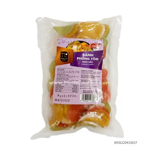 Bánh phồng tôm ngũ sắc Thành Lộc gói 200g                                                                                                                                                                                                                 