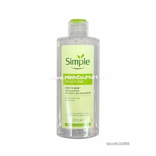 Nước Hoa Hồng Simple Làm Dịu Da & Cấp Ẩm 200ml