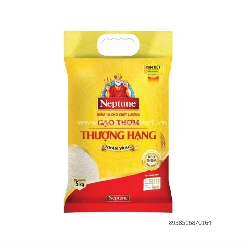 Gạo thơm neptune nhãn vàng 5kg