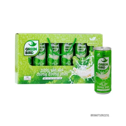 Nước Yến Greenbird đường phèn lon 240ml*5 lon                                                                                                                                                                                                             