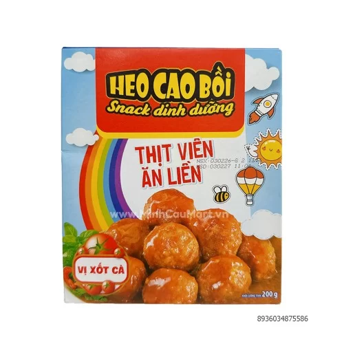 Thịt viên heo cao bồi sốt cà 200g
