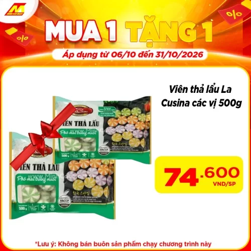 Viên thả lẩu vị trứng tôm LC 500g