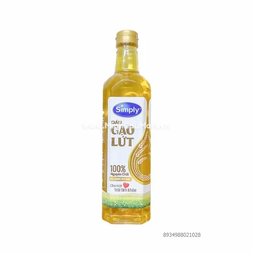 Dầu gạo lứt nhãn hiệu Simply 1L   