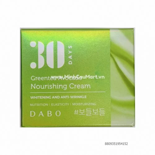 Kem dưỡng da DABO trà xanh trắng da chống nhăn ngừa mụn