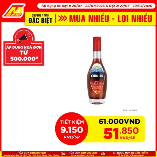 Nước mắm Chinsu cá cơm Biển Đông 720ml