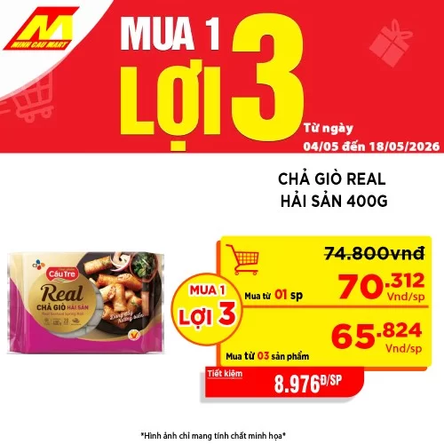 Chả giò Real Hải Sản 400g 