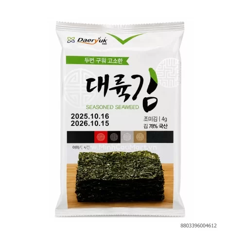 Rong biển ăn liền Daeryuk Hàn Quốc 4g