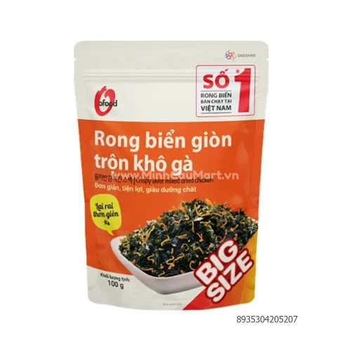 Rong biển giòn trộn khô gà Ofood 100g                                                                                                                                                                                                                     