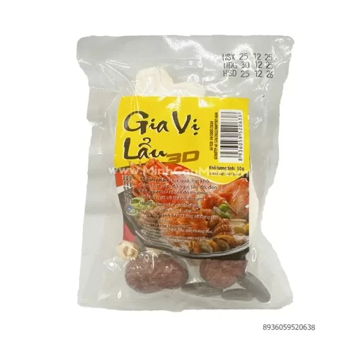 Gia vị lẩu 3D túi 50g 