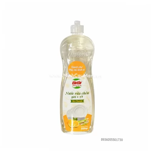 Nước rửa chén dược liệu chanh sả Tintin 800ml