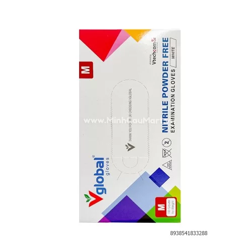 Gang tay kiểm tra Nitrile không bột.Mã sản phẩm :NPFVG2.7:Thương hiệu Vglobal/Vtechcom Size L                                                                                                                                                             